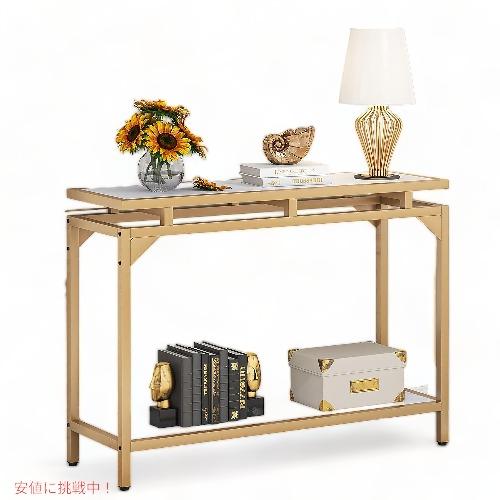 【並行輸入品】Tribesigns トライブサイン コンソール サイドテーブル 玄関テーブル 2段収...