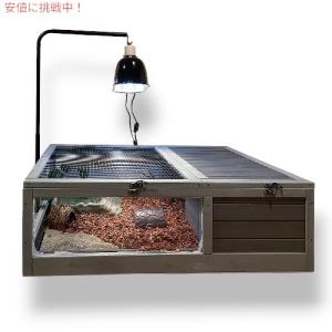 【並行輸入品】Aivituvin カメの生息地 カメの囲いケージ Tortoise Enclosure Cage 引き出しトレイ付き ランプホルダー付き Large