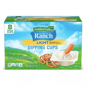 ヒドゥンバレー オリジナルランチ  ディッピングカップ ディップソース 60%レスファット 8カップ入り  / Hidden Valley The Original Ranch