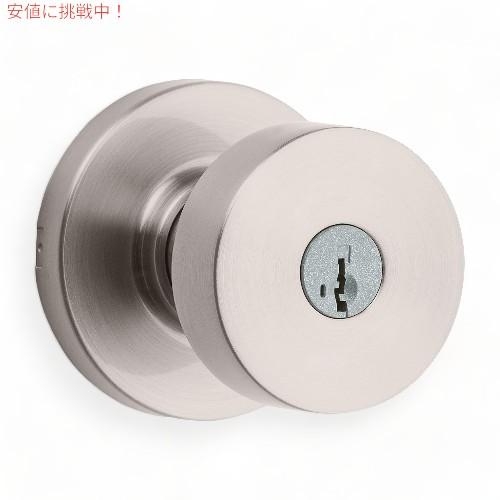 【並行輸入品】クイックセット Kwikset ピスモ ラウンド [サテンニッケル] エクステリア エ...