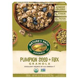 Nature's Path Organic Pumpkin Seed + Flax Granola, 35.3 oz / ネイチャーパス パンプキンシード+フラックス グラノーラ オーガニック 1kg 大容量