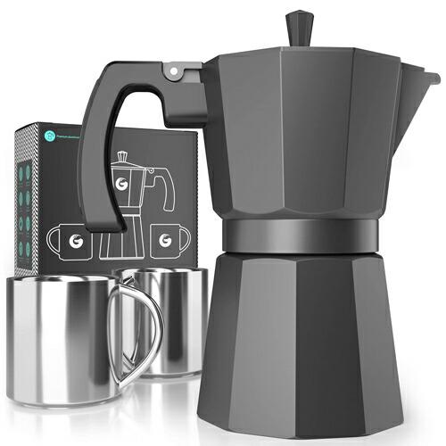【並行輸入品】Coffee Gator Moka Pot 6 Cup Stovetop Espres...
