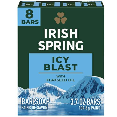 【並行輸入品】Irish Spring Bar Soap for Men, Icy Blast De...