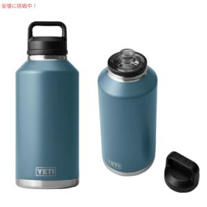 ＜限定カラー＞YETI Rambler 64 oz Bottle With Chug Cap Nordic Blue / イエティ ランブラー 64oz ボトル チャグキャップ付き 1.9リットル｜American Kitchen