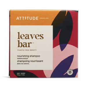 Attitude アティテュード リーブズバー ナリッシングシャンプー 113g(4oz) 固形シャンプー / LEAVES BAR Nourishing Shampoo Bar｜americankitchen