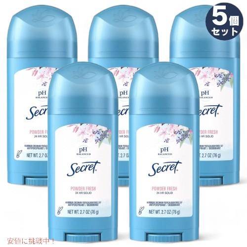 【並行輸入品】5本セット シークレット デオドラント パウダーフレッシュ 76g / 2.7oz ソ...