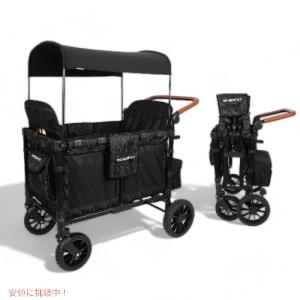 【並行輸入品】WONDERFOLD ワンダーフォールド ベヒー用品 4人乗りベビーカー ワゴン エリートブラックカモ W4LUX-BLKCMW4 Luxe Quad Stroller Wagon