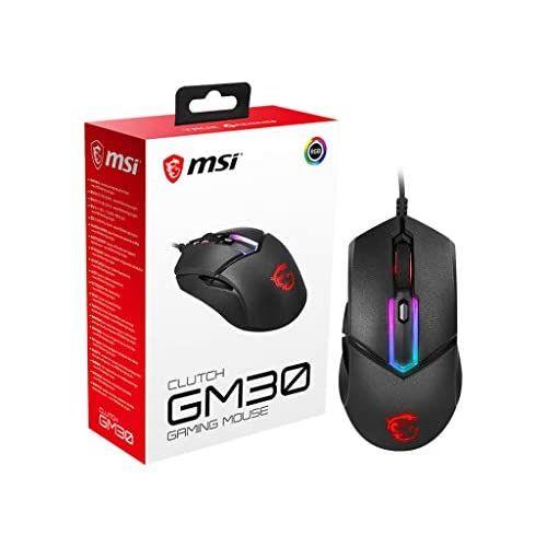 【並行輸入品】MSIクラッチGM30ゲーミングマウス、6200 DPI、20Mオムロンスイッチ RG...