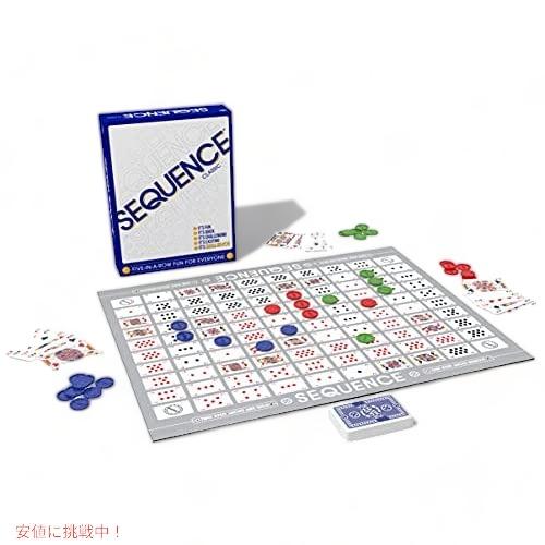 SEQUENCE- オリジナル SEQUENCE ゲーム 折りたたみボード、カード、チップ付き