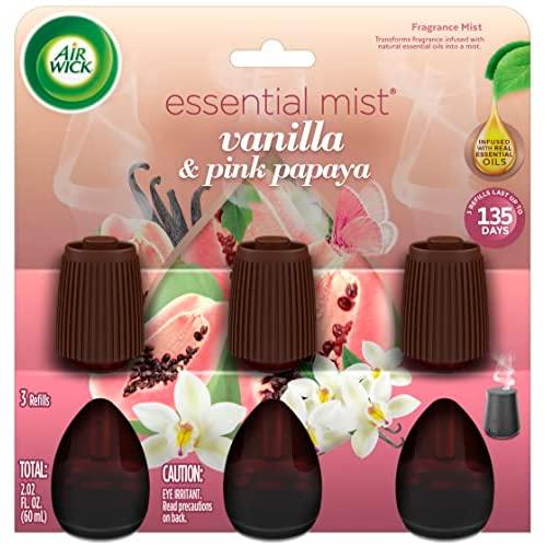【並行輸入品】エア ウィック エッセンシャル ミスト リフィル、3 ct、バニラ &amp; ピンク パパイ...