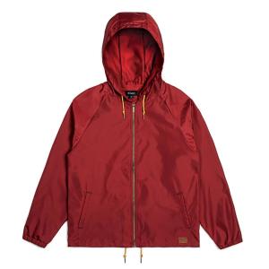 ブリクストン フードコーチジャケット ナイロンジャケット パーカー バーガンディー BRIXTON CLAXTON JACKET NYLON HOOD COACH JACKET BURGUNDY 送料無料｜americanrushstore