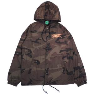 アンチヒーロー イーグル ナイロン フード コーチジャケット カモ パーカー 迷彩 ウィンドブレーカー アウター メンズ  ANTIHERO EAGLE HOOD COACH JACKET CAMO｜americanrushstore