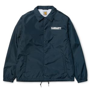 カーハート ガレッジ コーチジャケット ネイビー ナイロンジャケット CARHARTT WIP COLLEGE COACH JACKET NAVY 送料無料｜americanrushstore