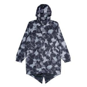 リップンディップ カモ フィッシュテール パーカー 迷彩 猫 スケート メンズ レディース RIPNDIP NERM CAMO FISHTAIL PARKA BLACKOUT CAMO 送料無料｜americanrushstore