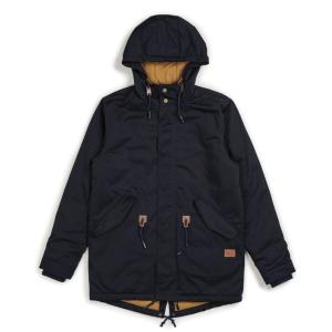 ブリクストン モンテジャケット ネイビー カーキ フィッシュテールパーカー 撥水コーテイング メンズ アウター BRIXTON MONTE JACKET NAVY/KHAKI 送料無料｜americanrushstore