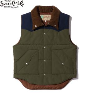 SUGAR CANE SUGARCANE（シュガーケーン） NYLON INNER DOWN VEST