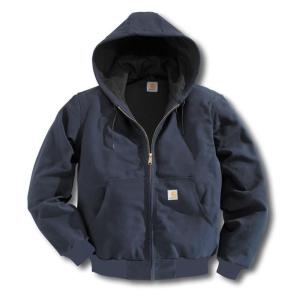 CARHARTT / カーハート J131 DUCK ACTIVE JACKET THERMAL LINED ダック アクティブジャケット DARK NAVY ダークネイビー 送料無料｜americanrushstore