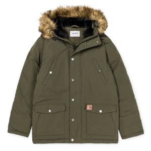 カーハート トラッパー パーカ サイプレス/ブラック メンズ アウター ジャケット CARHARTT WIP TRAPPER PARKA CYPRESS/BLACK 送料無料｜americanrushstore