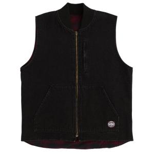 インディペンデント リバーシブル ベスト ブラック メンズ スケート INDEPENDENT HALSTEAD VEST BLACK 送料無料｜americanrushstore