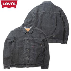 リーバイス タイプI トラッカージャケット ブラック ストーンウォッシュ デニムジャケット Gジャン Levi's TYPEI TRUCKER JACKET BLACK STONE WASH 送料無料｜americanrushstore