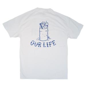 アワーライフ ファイヤード 半袖 Tシャツ ホワイト スケート OUR LIFE FIRED S/S T-SHIRT WHITE