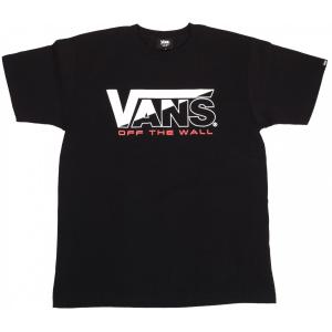 バンズ クラシック ロゴ 半袖 Tシャツ ツートーン ブラック VANS CLASSIC LOGO S/S T-SHIRT BLACK｜americanrushstore