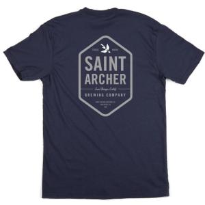 SAINT ARCHER / セイントアーチャー HEXAGON 半袖 Tシャツ NAVY｜americanrushstore