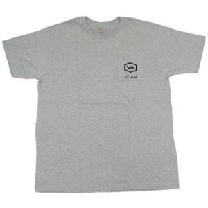 ルーカ メンズ 半袖 ポケット ロゴ Tシャツ ヘザーグレー サーフィン スケートボード ポケT RVCA S/S POCKET T HEATHER GREY HGR BA041-219｜americanrushstore