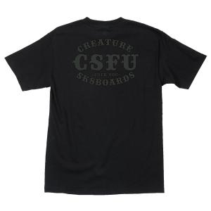 クリーチャー Tシャツ 半袖 スケート ブラック CREATURE CLUB SUPPORT T-SHIRT BLACK｜americanrushstore