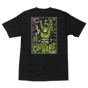 クリーチャー 半袖 Tシャツ ブラック メンズ スケート 帽子 CREATURE CURSED HAND S/S T-SHIRT BLACK｜americanrushstore