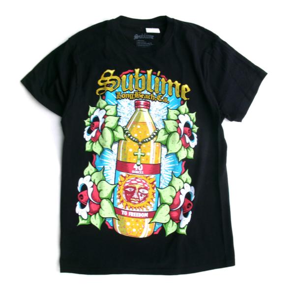 サブライム 海外オフィシャルライセンス Tシャツ バンド メンズ レディース ブラック SUBLIM...