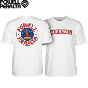 POWELL PERALTA SUPREME S/S T-SHIRT WHITE パウエル ペラルタ 半袖 Tシャツ ホワイト メンズ スケート