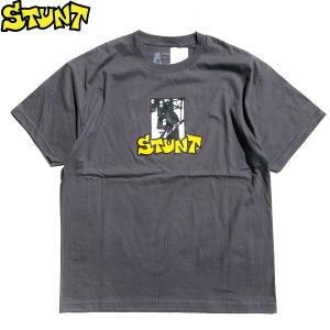 STUNT SKATEBOARDS GUITAR HERO S/S T-SHIRTS CHACOAL スタント スケートボード 半袖 Tシャツ スケート メンズ チャコール
