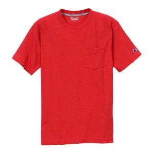 チャンピオン 半袖 速乾 スポーツ ポケット Tシャツ レッド メンズ レディース C3-PS323 CHAMPION S/S T-SHIRT RED