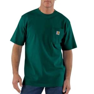 カーハート メンズ レディース 半袖 ポケットTシャツ ハンターグリーン ポケT CARHARTT POCKET T-SHIRT HUNTER GREEN｜americanrushstore