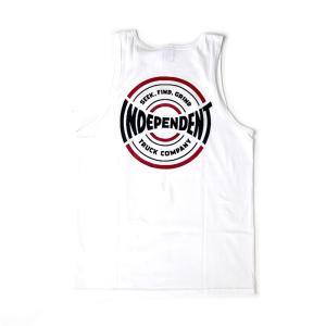 インディペンデント トラック メンズ タンクトップ ホワイト INDEPENDENT SFG SPUN TRUCK COMPANY TANK TOP WHITE｜americanrushstore