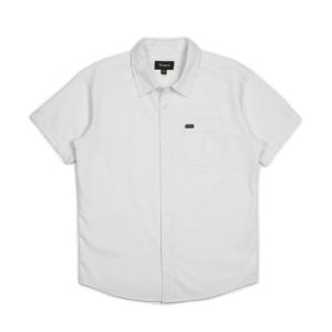 ブリクストン チャーターオックスフォード 半袖シャツ オフホワイト メンズ レディース スケート サーフ BRIXTON CHARTER OXFORD S/S WVN OFF WHITE｜americanrushstore