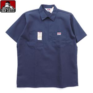 BEN DAVIS（ベンデイビス） ハーフジップ 長袖 ワークシャツ