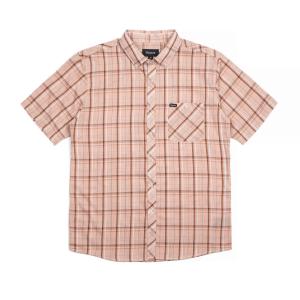 BRIXTON / ブリクストン HOWL S/S WOVEN SHIRT ボタンダウン 半袖シャツ RUST チェック｜americanrushstore