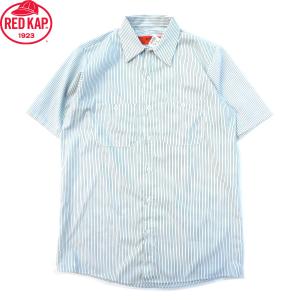 RED KAP（レッドキャップ） RED KAP STRIPE WORK SHIRTS BLUE/WHITE
