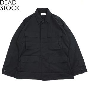 デッドストック US ミリタリー リップストップ ジャケット アメリカ軍 ブラック357 DEAD STOCK U.S. MILITARY RIPSTOP JACKET BLACK357 BLACK｜americanrushstore