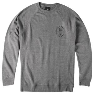 SAINT ARCHER / セイントアーチャー HEXAGON CREW FLEECE クルースウェット  HEATHER GRAY　ヘザーグレー｜americanrushstore