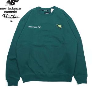 プリミティブ ニューバランス  ヌメリック ティアゴ・レモス クルーネック スエット メンズ グリーン PRIMITIVE NEWBARANCE # TIAGO LEMOS SWEAT GREEN｜americanrushstore