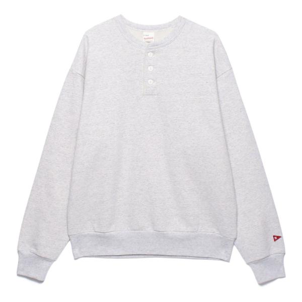 ヘルスニット クラシック スウェット ヘンリーネック アッシュグレー メンズ レディース HEALT...