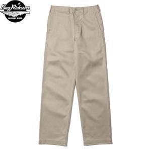 バズリクソンズ アーリー ミリタリー チノ カーキ BUZZ RICKSON'S EARLY MILITARY CHINOS 1942 MODEL KHAKI M43036 送料無料｜americanrushstore