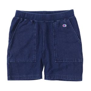 CHAMPION / チャンピオン C3-H502 リバースウィーブ スウェット ショートパンツ ショーツ INDIGO インディゴ｜americanrushstore