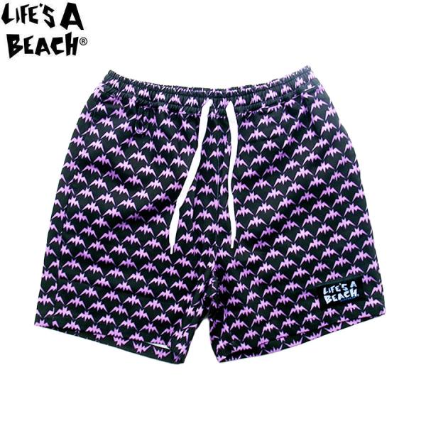 【別注】 LIFE&apos;S A BEACH BAT PATTERN SHORT PANTS BLACK ...