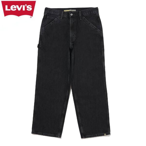 リーバイス シルバータブ バギーカーペンター デニムパンツ ブラック 黒 ペインター Levi&apos;s ...