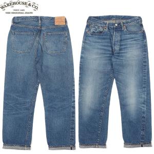 WAREHOUSE ＆CO. 2ND-HAND 1101 (USED WASH) DENIM PANTS ウェアハウス カンパニー セカンドハンド  デニムパンツ ユーズド ウォッシュ 送料無料