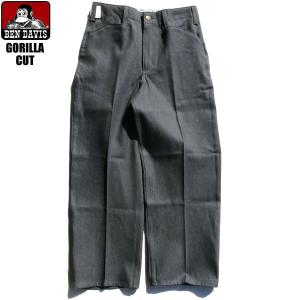 BEN DAVIS USA GORILLA CUT PANTS WORKPANTS CHACOAL DENIM ベンデイビス ゴリラカット パンツ ワークパンツ メンズ レディース チャコール デニム 送料無料